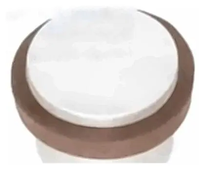 Door stopper round anodized, item SE-24017, aluminium anodized