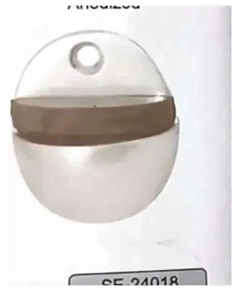 Anodized, item SE-24018, aluminium anodized