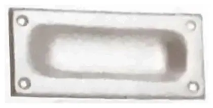 Flush pull anodized, item SE-24023, aluminium anodized