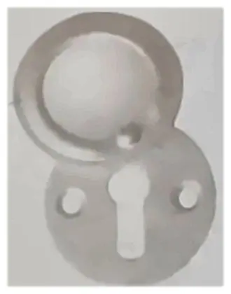 Escutcheon anodized, item SE-24024, aluminium anodized