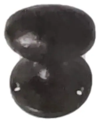 Knob oval, item SE-26006, powder coated