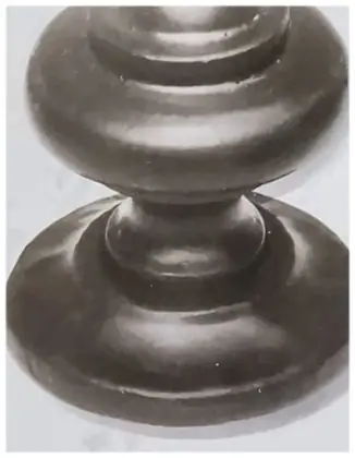 Knob, item SE-26012, powder coated