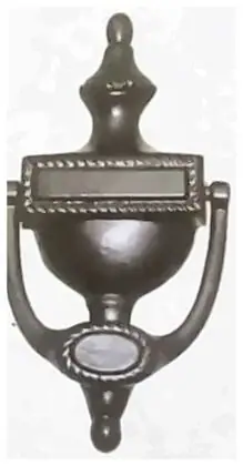 Door knocker Georgian, item SE-27004, powder coated