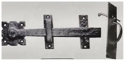 Thumb latch, item SE-30004, powder coated