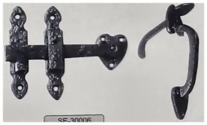 Thumb latch, item SE-30006, powder coated