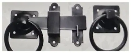 Ring gate latch, item SE-30008, powder coated