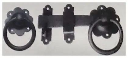 Ring gate latch, item SE-30009, powder coated