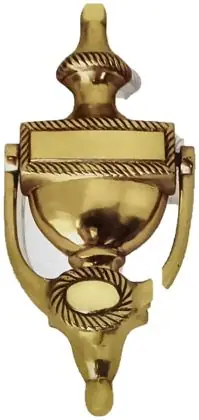 Door knocker Georgian, item SE-3001, brass polished lacquered