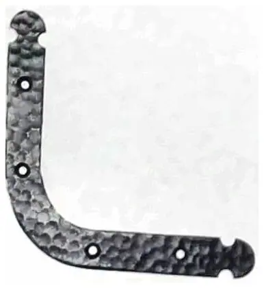 Corner bracket round, item SE-30016, powder coated textured