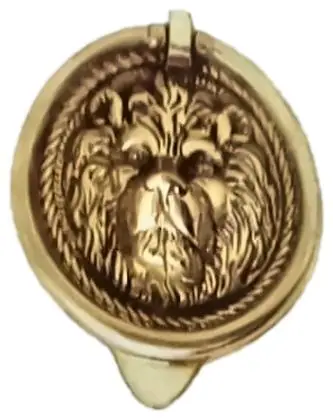 Door knocker, item SE-3003, brass polished lacquered