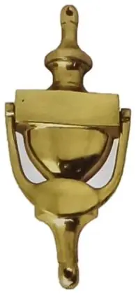 Door knocker Victorian, item SE-3007, brass polished lacquered