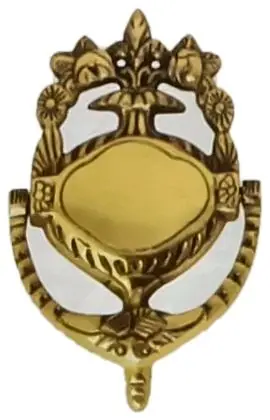 Door knocker, item SE-3009, brass polished lacquered