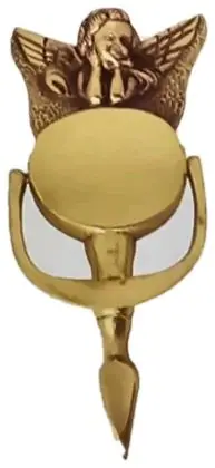 Door knocker, item SE-3015, brass polished lacquered