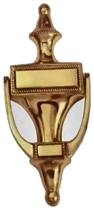 Door knocker Georgian, item SE-3016, brass polished lacquered
