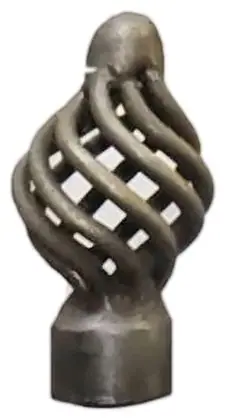 Cage knob, item SE-33002, antique brass