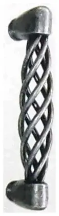 Cage pull handle, item SE-33009, antique brass