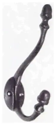 Coat and hat hook, item SE-34003, powder coated