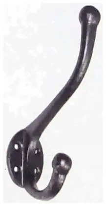 Coat and hat hook, item SE-34007, powder coated