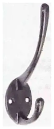 Coat and hat hook, item SE-34009, powder coated