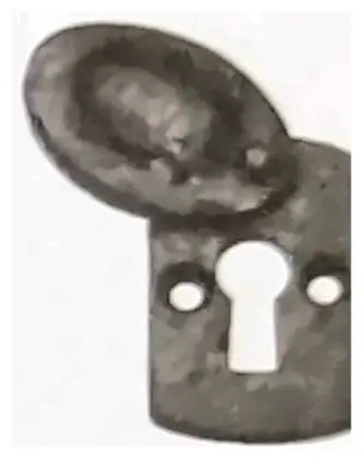Escutcheon covered, item SE-36003, powder coated