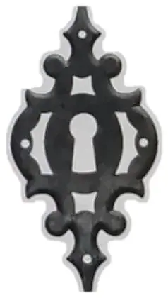 Escutcheon, item SE-36012, powder coated