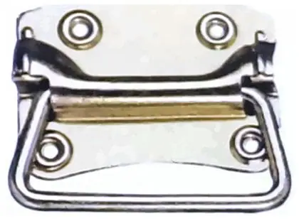 Trunk handle, item SE-37009, brass plated