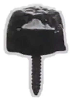 lron stud, item SE-38002, powder coated