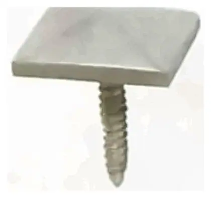 Brass stud, item SE-38004, satin chrome plated