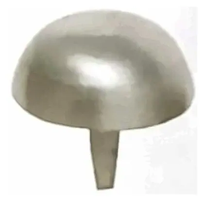 Brass stud, item SE-38005, satin chrome plated