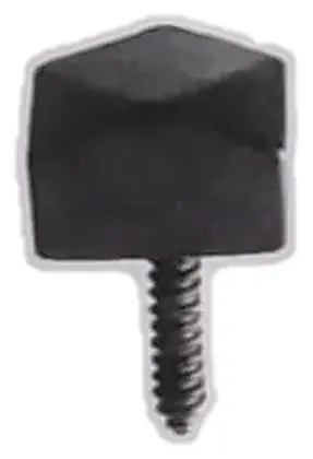 Iron stud, item SE-38008, powder coated