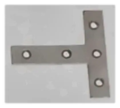 Tee plate sc, item SE-38013, zinc plated