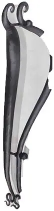 Entrance door handle, item SE-39001, powder coated textured