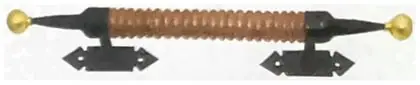 Knurling wood handle, item SE-39002, powder coated textured