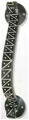 Bridge type artistic handle, item SE-39010, powder coated