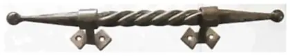 Rope twisted handle, item SE-39013, antique brass