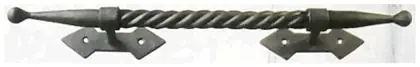 Rope twisted handle, item SE-39014, powder coated textured