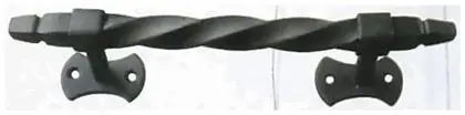 Square bar twisted handle, item SE-39016, powder coated textured