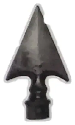 Curtain rod end, item SE-40008, powder coated