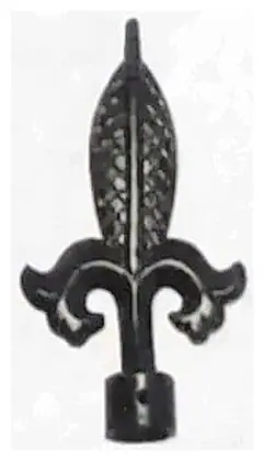 Curtain rod end, item SE-40012, powder coated