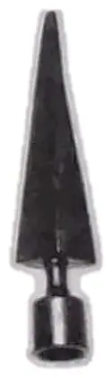 Curtain rod end, item SE-40013, powder coated