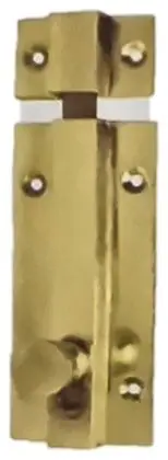 Tower bolt, item SE-4003, brass polished lacquered