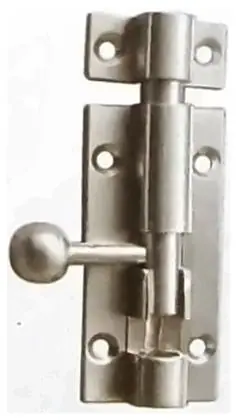 Tower bolt, item SE-4006, satin chrome plated