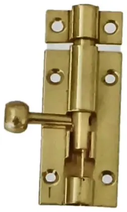 Tower bolt, item SE-4007, brass polished lacquered