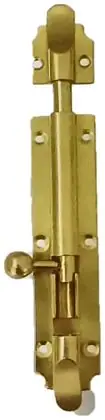 Tower bolt, item SE-4015, brass polished lacquered