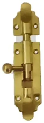 Tower bolt, item SE-4016, brass polished lacquered