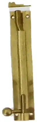 Tower bolt, item SE-4019, brass polished lacquered