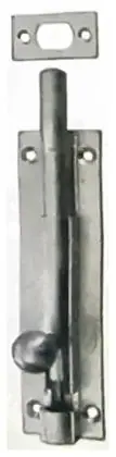 Tower bolt, item SE-4024, satin chrome plated