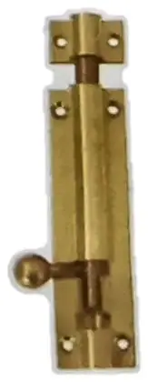Tower bolt, item SE-4026, brass polished lacquered