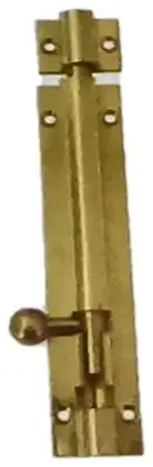 Tower bolt, item SE-4027, brass polished lacquered