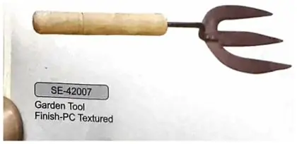 Garden tool, item SE-42007, powder coated textured